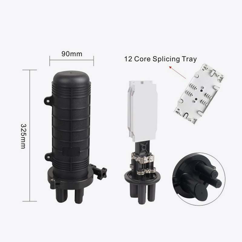 T6-103H 24 Core Fiber Optic Splice închidere