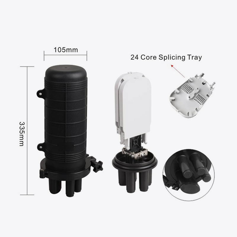 T6-104H 48 Core Fiber Optic Splice închidere