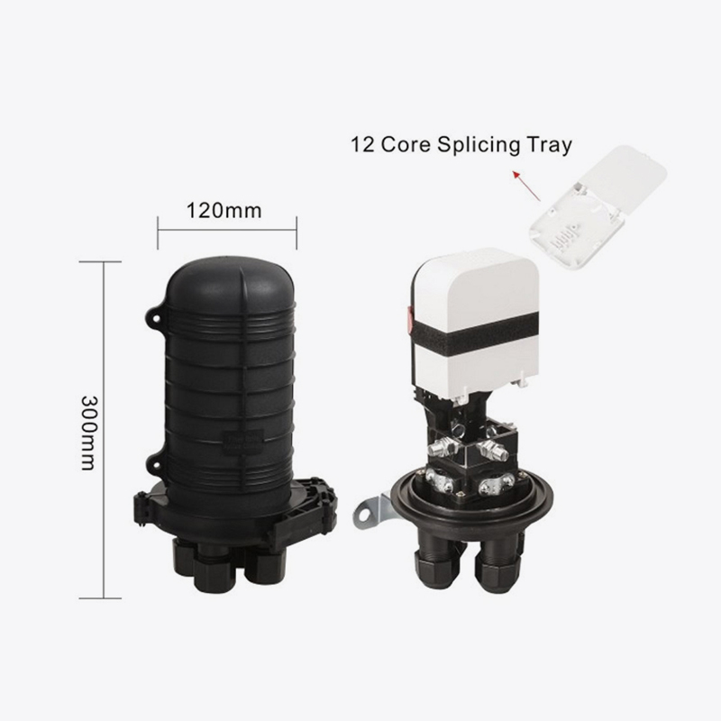 T6-105M 48 Core Fiber Optic Splice închidere