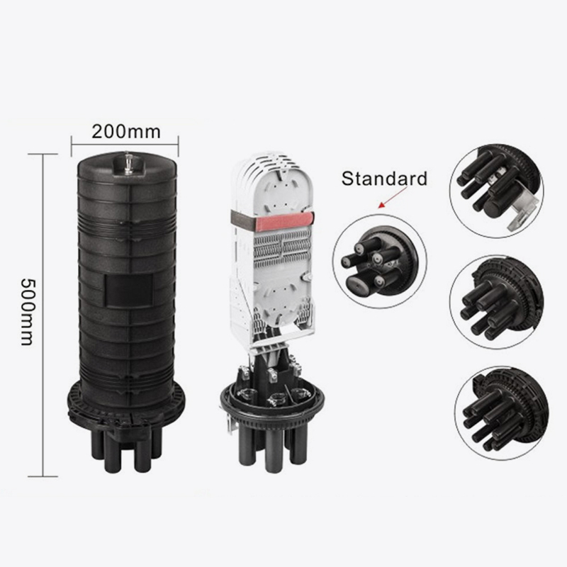 T6-116H-B 192 Core Fiber Optic Splice închidere